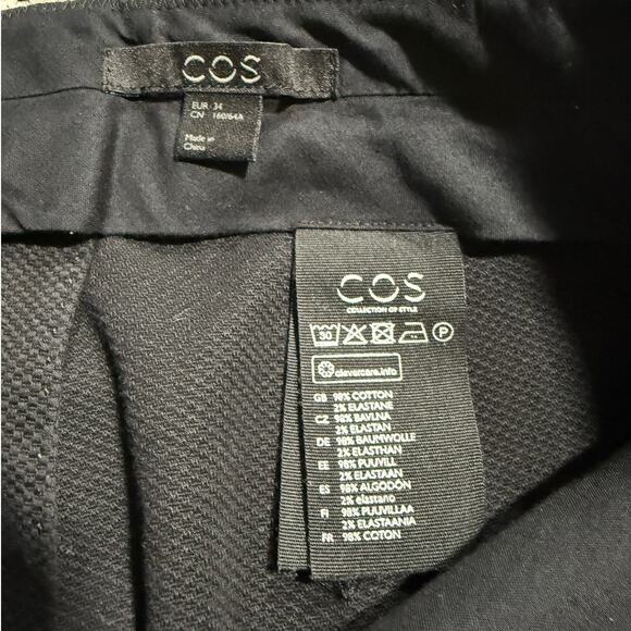 COS Collection of Style Ankle Pants Womens 4 EU 34 Black Stretch 282721 03280135 - Picture 8 of 12
